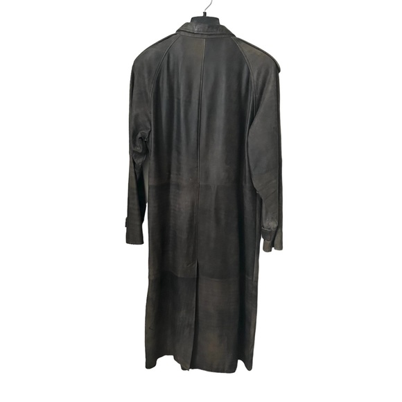 Vintage Wilson Leather Adventure Bond Leather Belted Trench Coat - Picture 2 of 10